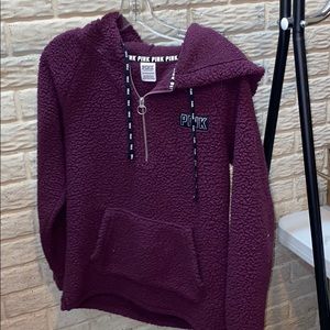 FINAL ❗️pink sherpa hoodie